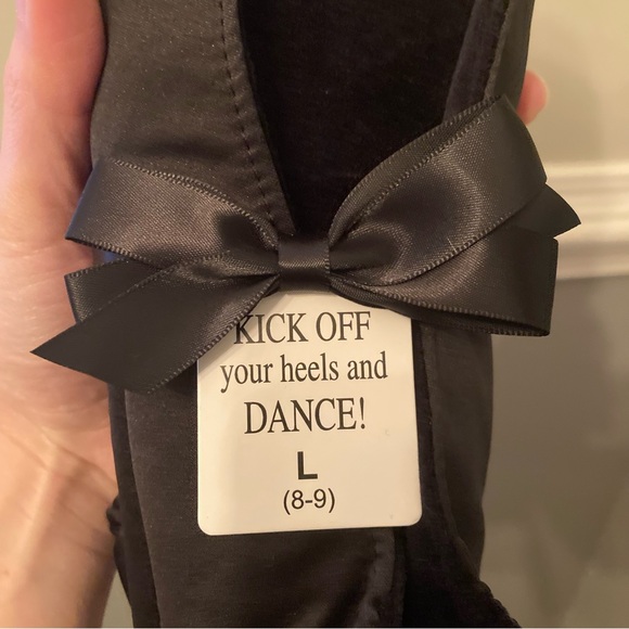 4/$10 - Black Ballet Flat Slippers - Picture 3 of 10